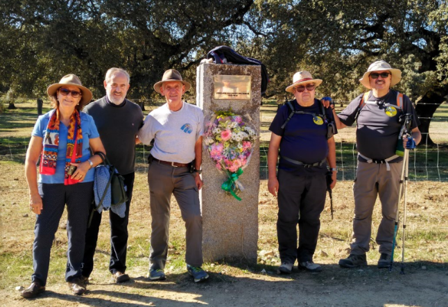 Salida Almadén de la Plata- El Real de la Jara el día 18/11/2017 y homenaje al primer presidente de la Asociación