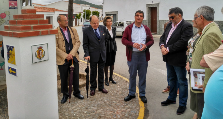 09-06-2018 Inauguración monolito en los Santos de Maimona (Unión del Camino de la Frontera a la Via de la Plata) 