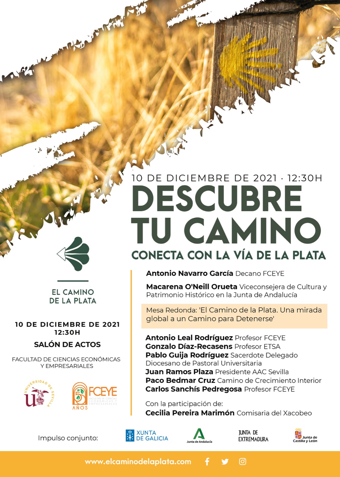 Mesa redonda en la facultad de Ciencias Económicas y Empresariales de Sevilla (10-12-2021)