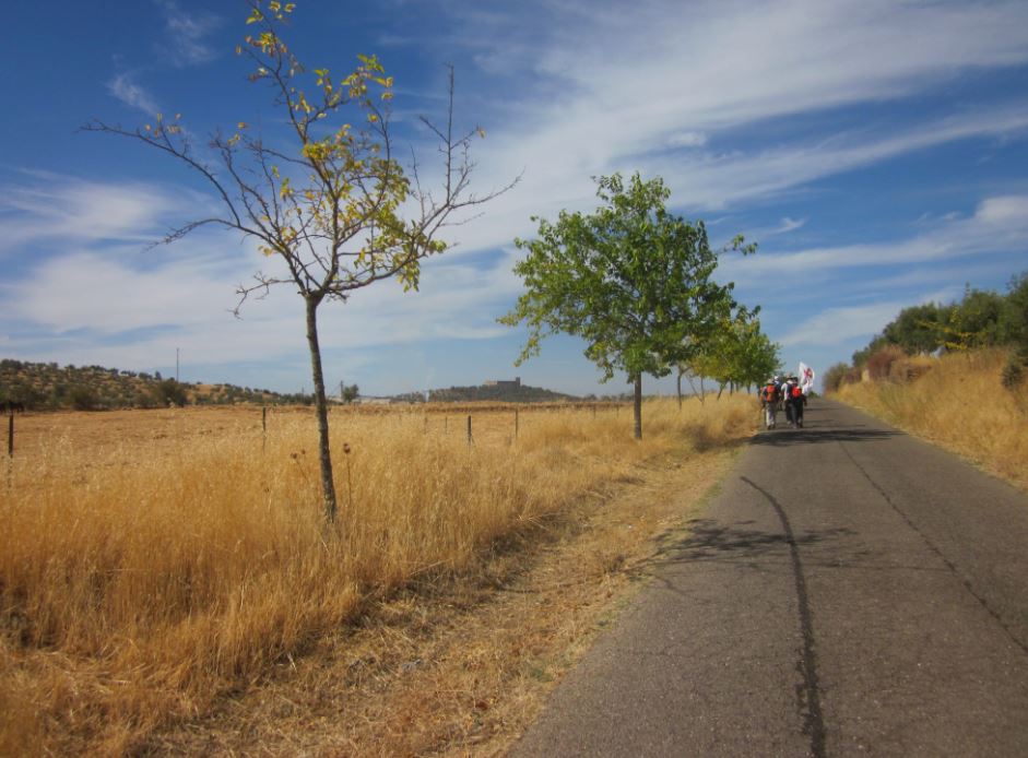 Salida Camino de la Frontera. Etapa San Nicolás del Puerto - Alanís